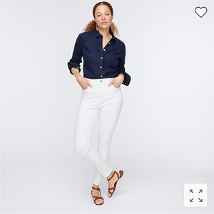 J. Crew Curvy Toothpick Jeans in White